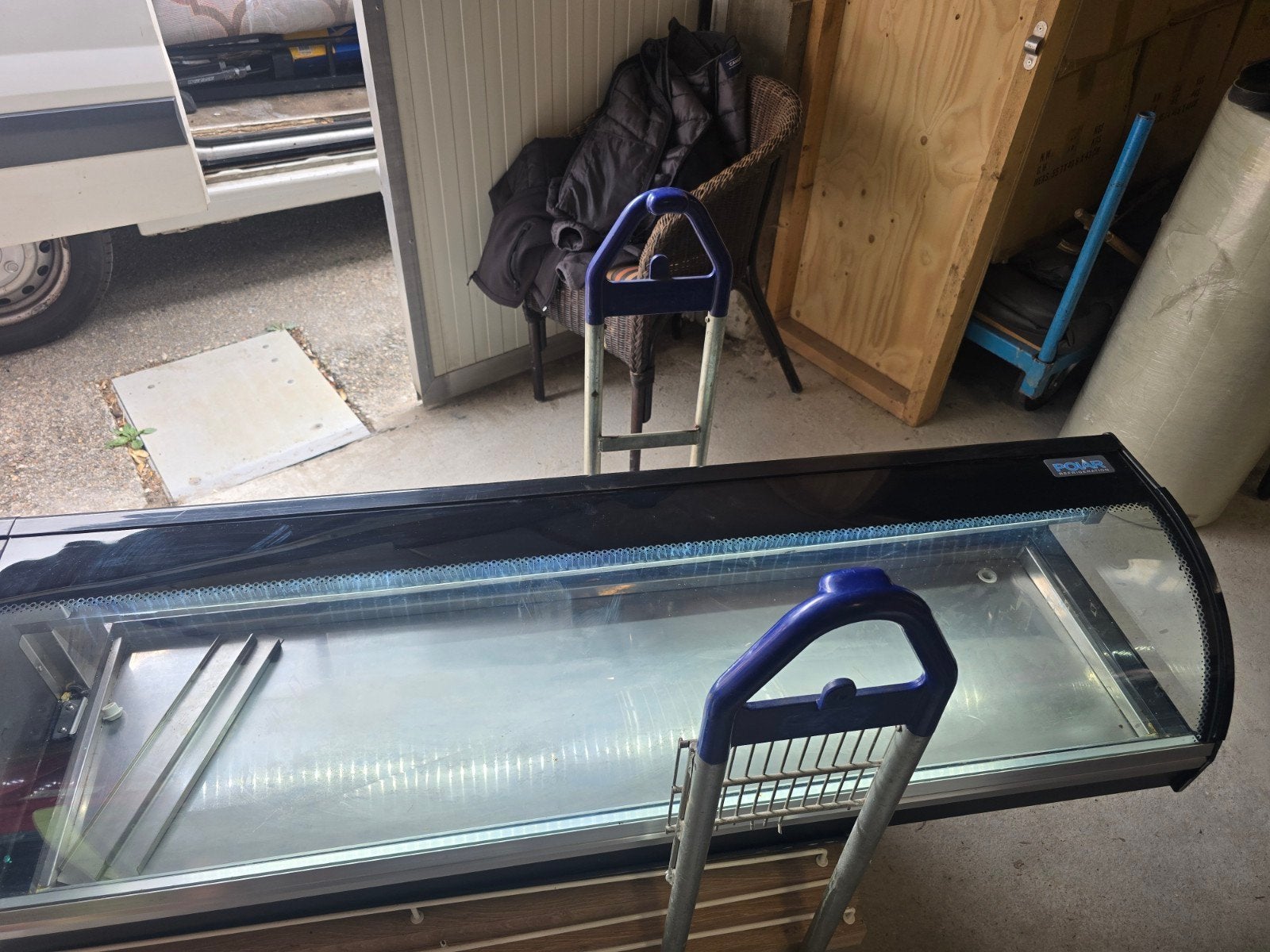 Polar gekoelde vitrine - Ideaal voor sushi of salades, Ophalen, Gebruikt