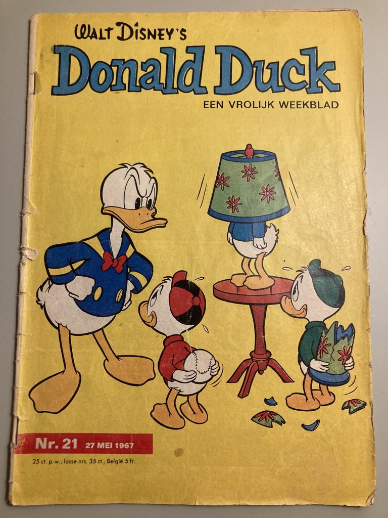 Donald Duck 1967 nr. 21, Eén stripboek, Verzenden, Gelezen