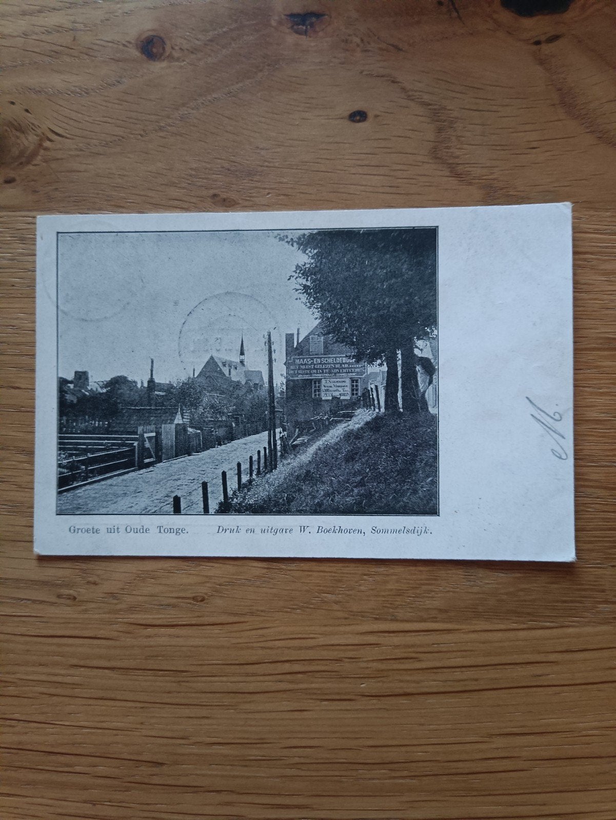Oude Tonge  (jaar 1909), Ophalen of Verzenden, Voor 1920, Gelopen, Zuid-Holland