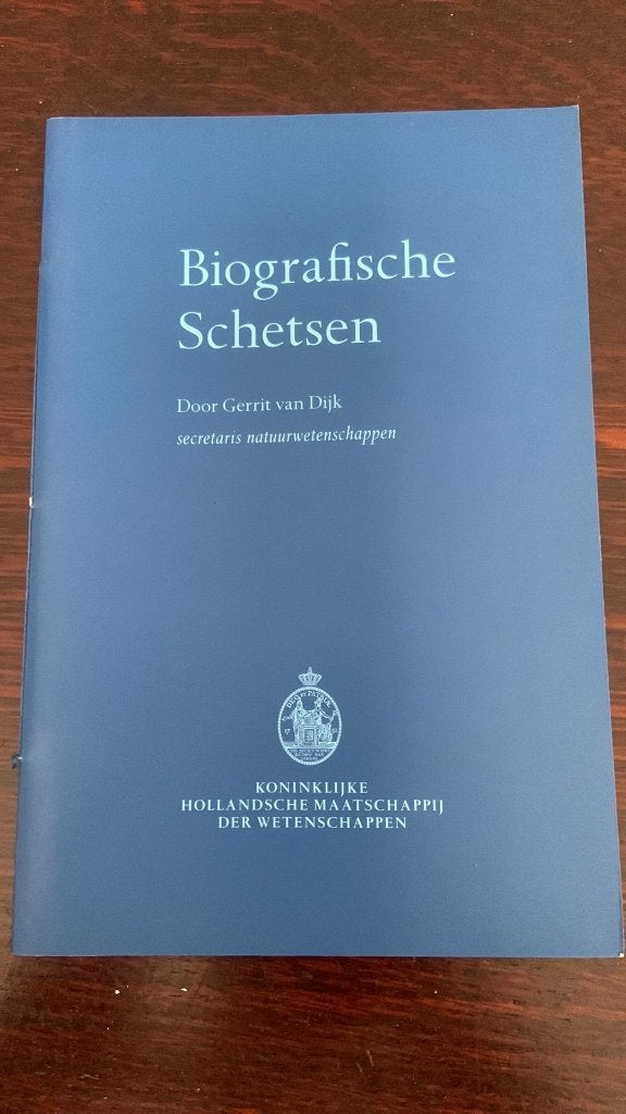Biografische schetsen deel 1 - Gerrit van Dijk, Ophalen of Verzenden, Zo goed als nieuw