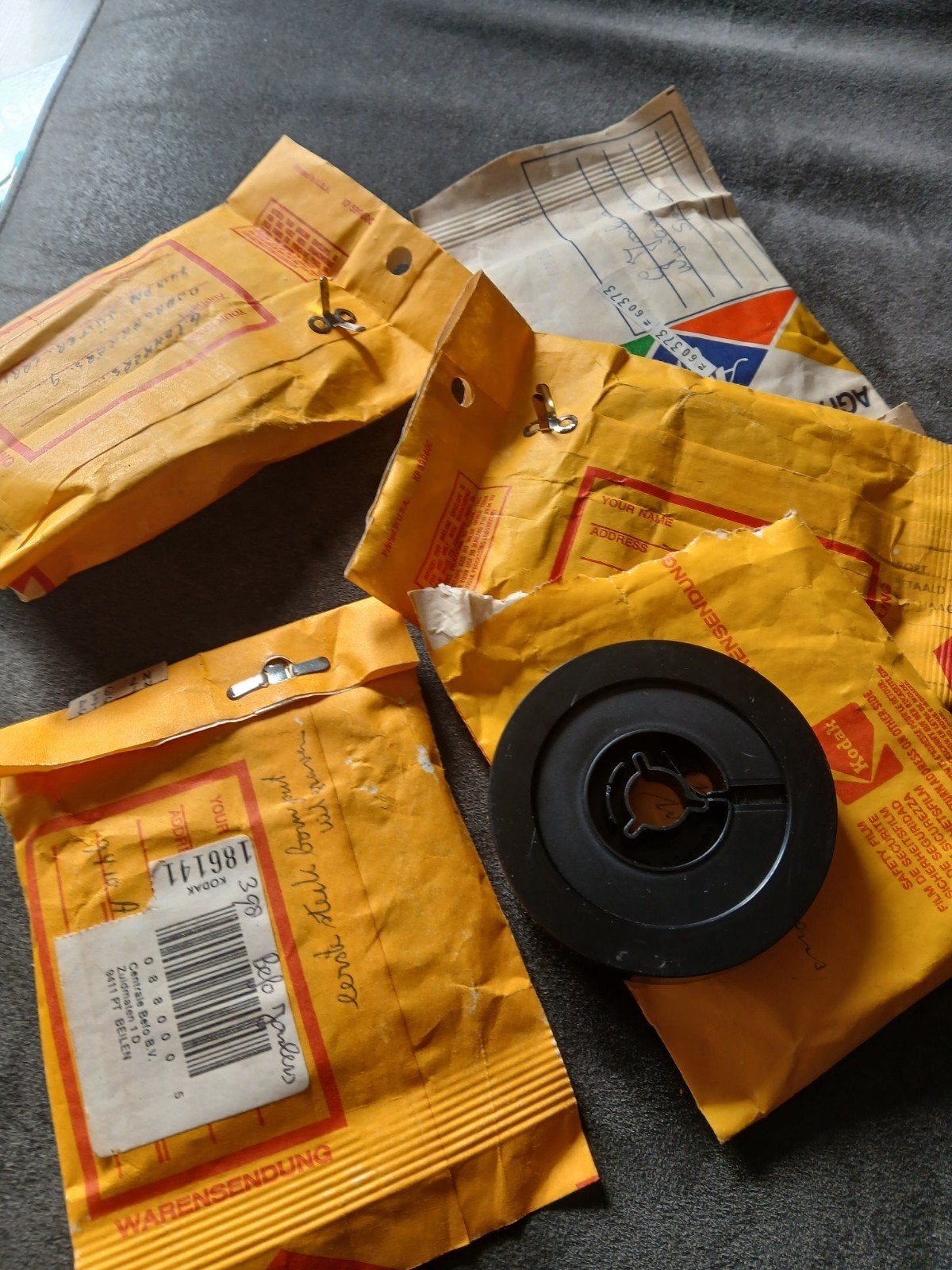 Vintage Kodak 8mm filmspoel en enveloppen, Audio, Tv en Foto, Ophalen of Verzenden, 8mm film