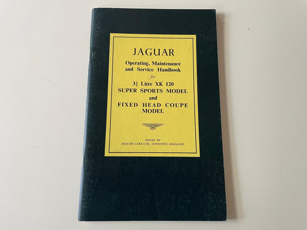 Jaguar XK120 manual handleiding service handbook, Auto diversen, Handleidingen en Instructieboekjes, Ophalen of Verzenden