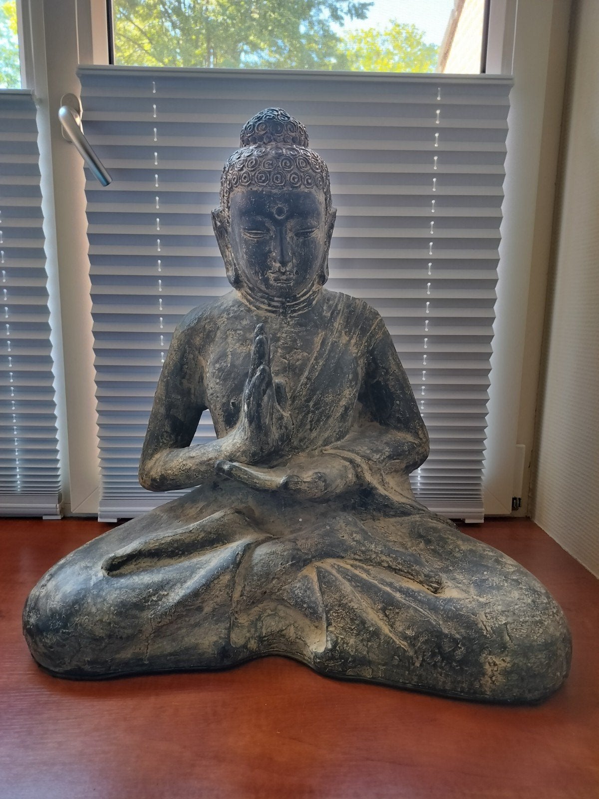 boeddha beeld, Ophalen, Massief, Steen/keramiek, 56 cm