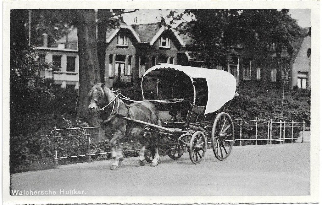 AK Zeeland - Walchersche Huifkar, Verzenden, 1940 tot 1960, Ongelopen, Voertuig