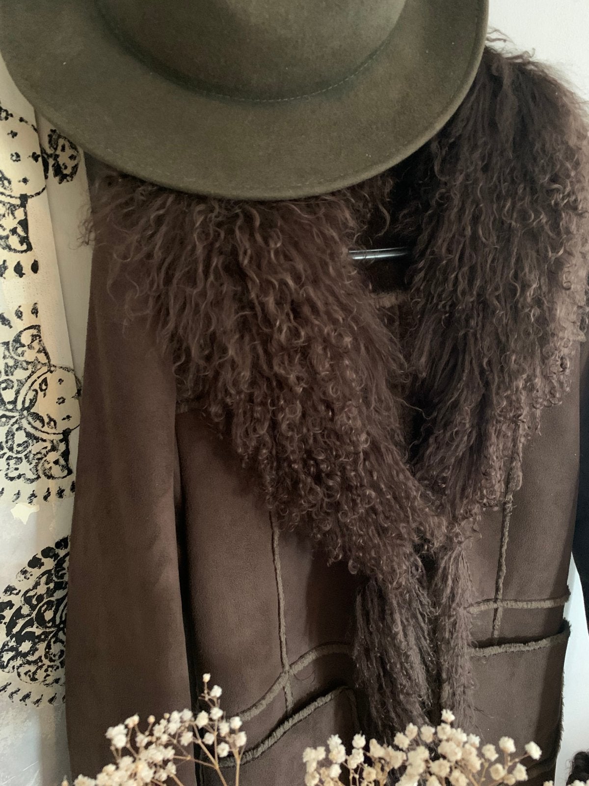 Vintage mongolian fur S, Maat 38/40 (M), -, Ophalen of Verzenden, Zo goed als nieuw