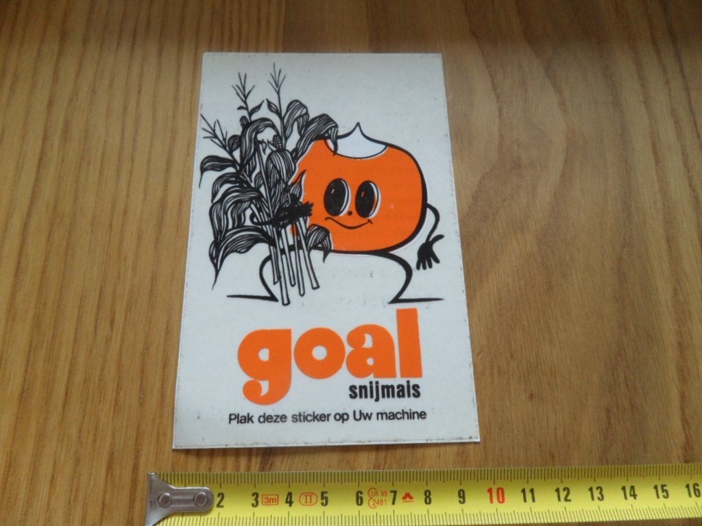 sticker Transparant GOAL snijmais, Ophalen of Verzenden, Zo goed als nieuw