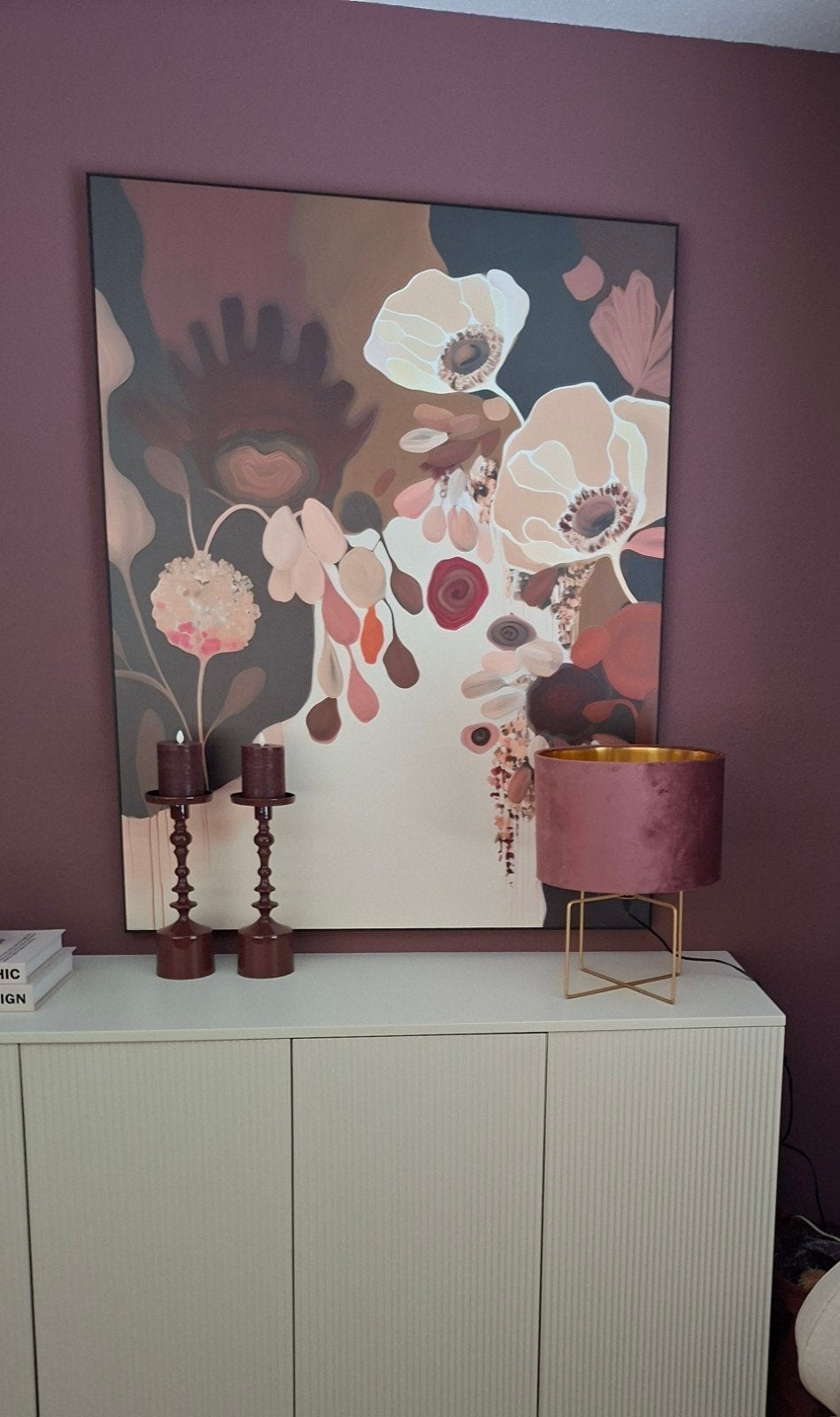 tafellamp velvet roze en goud, Goud, Ophalen of Verzenden