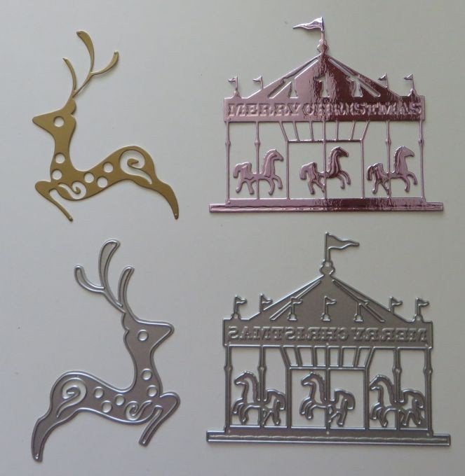 Snijmallen Kerst Carousel en Hert., Ophalen, Zo goed als nieuw, Kerst, Pons of Mal