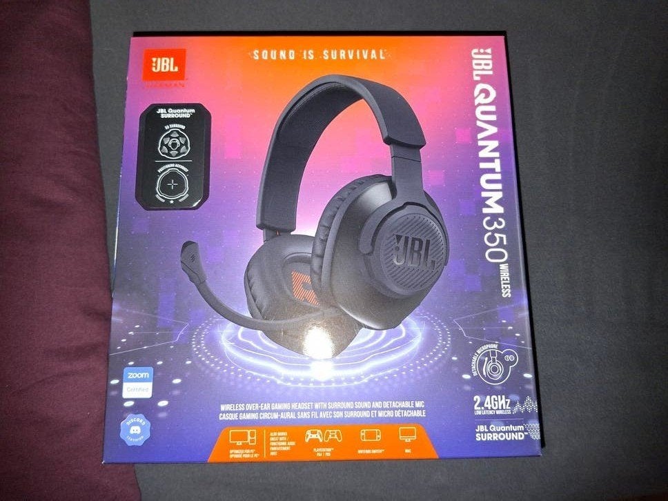 JBL Quantum 350 Wireless Gaming Headset, Audio, Tv en Foto, Koptelefoons, Ophalen of Verzenden, Nieuw, Draadloos