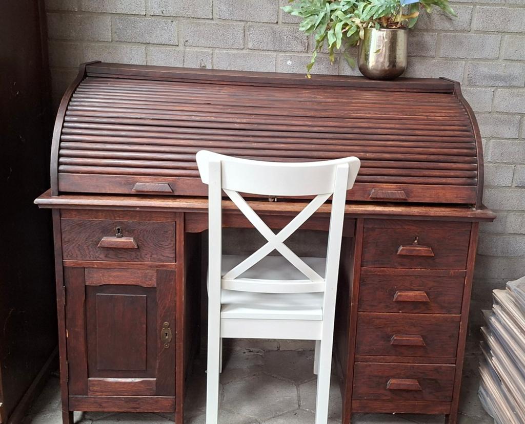 Secretaire rolluik bureau, Ophalen, Gebruikt, Vintage