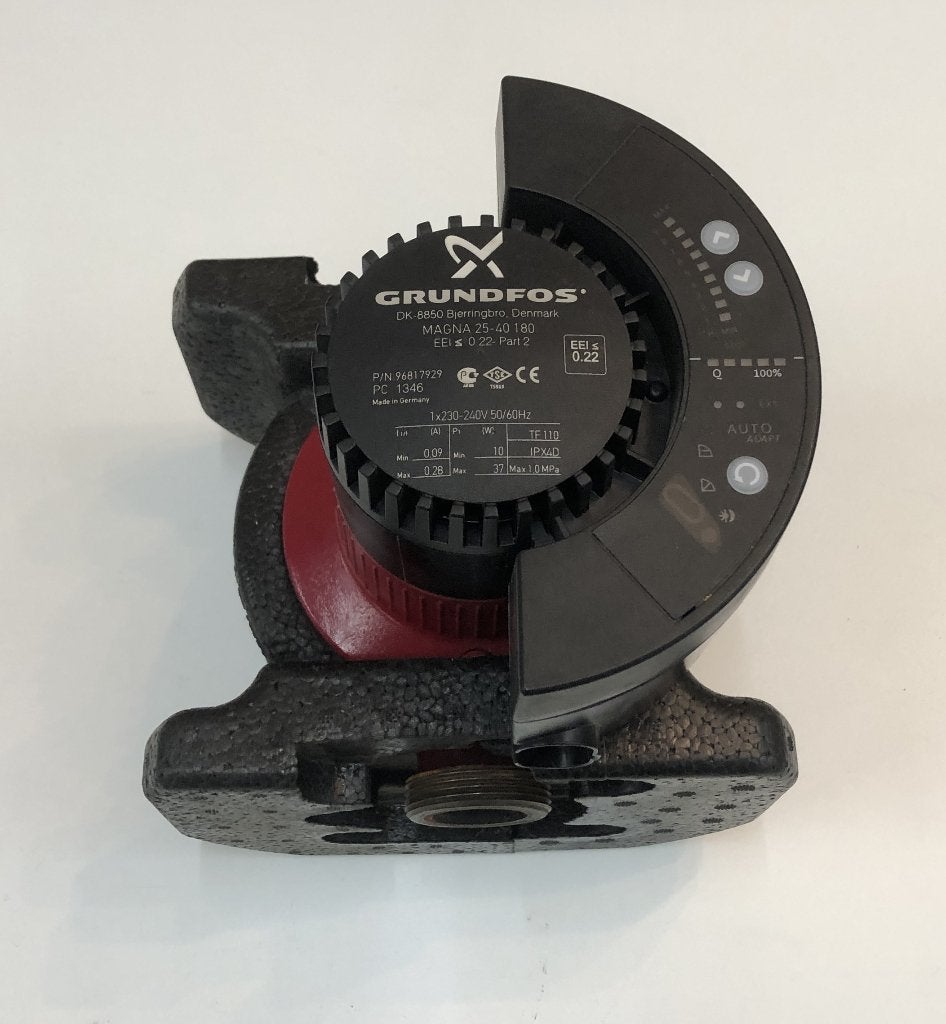 energiezuinige energie label A Grundfos MAGNA 25-40-180 pomp, Ophalen of Verzenden, Minder dan 20 liter, Onderdeel, 6 t/m 10 jaar oud