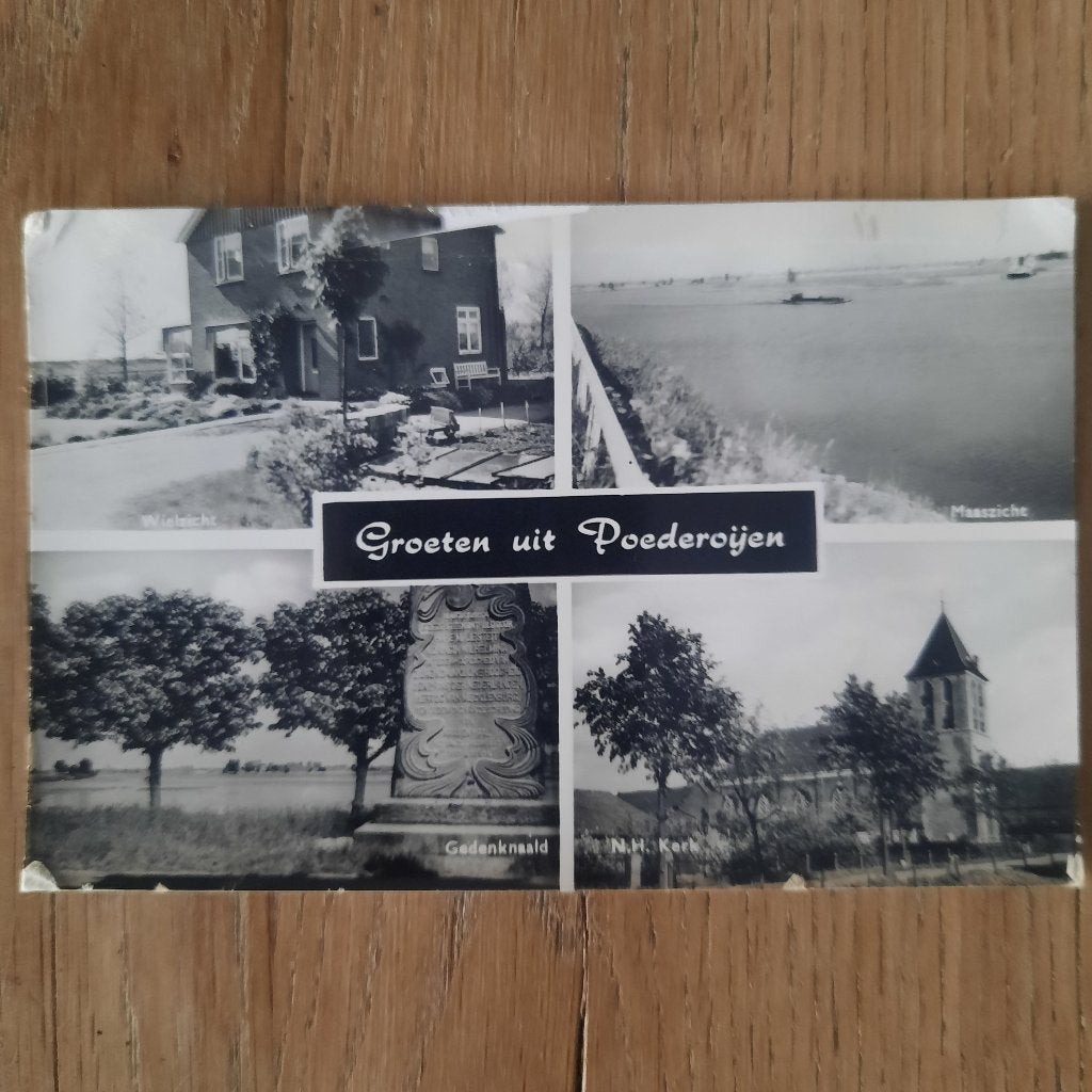 Ansichtkaart poederoijen gelopen jaren 80, Ophalen of Verzenden, Voor 1920, Gelopen, Gelderland