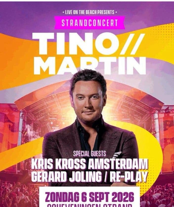 TINO MARTIN – LIVE ON THE BEACH Scheveningen 6 september, Drie personen of meer, September