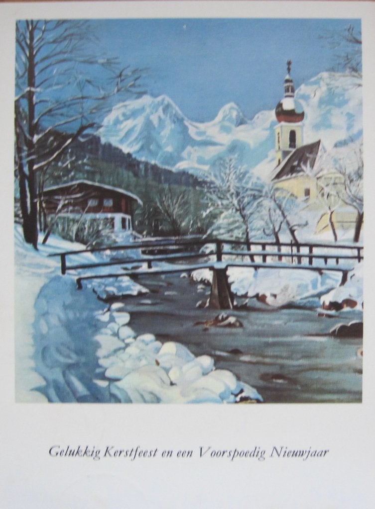Prettige Kerstdagen - twee Rémovos kerstkaarten met sneeuw, Verzamelen, Ansichtkaarten | Themakaarten, Verzenden, 1960 tot 1980