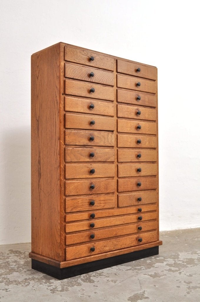 Antieke horlogemakers kast ladekast kastje 1920, Huis en Inrichting, Kasten | Ladekasten, Gebruikt, Minder dan 100 cm, 50 tot 100 cm