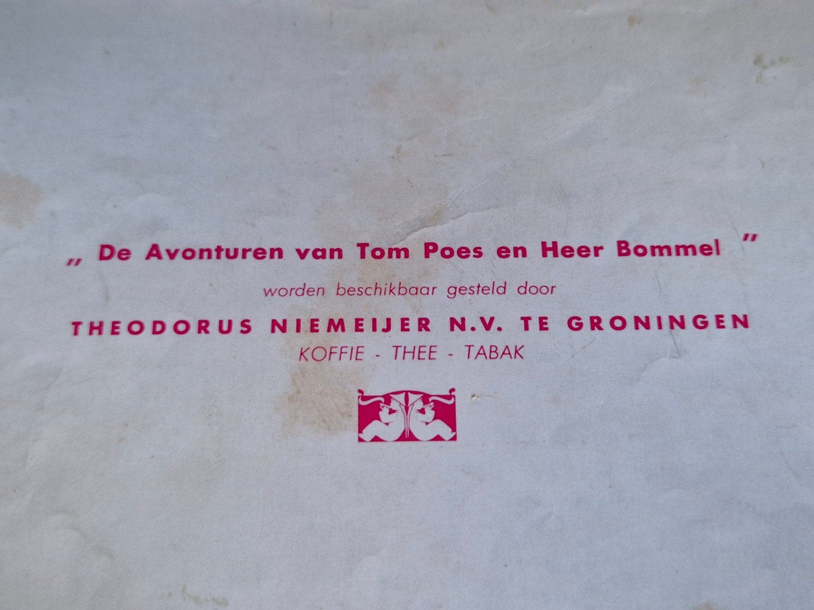 Tom Poes en de Kniphoed - De Avonturen van Tom Poes, Eén stripboek, Ophalen of Verzenden, Gelezen, Marten Toonder