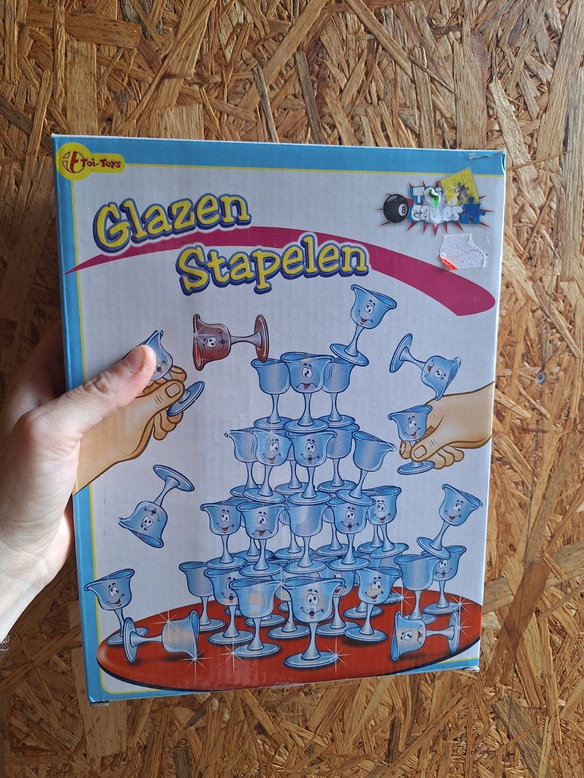 Glazen Stapelen Spel - Tol-Toys, Een of twee spelers, Ophalen of Verzenden, Gebruikt, Tol-Toys