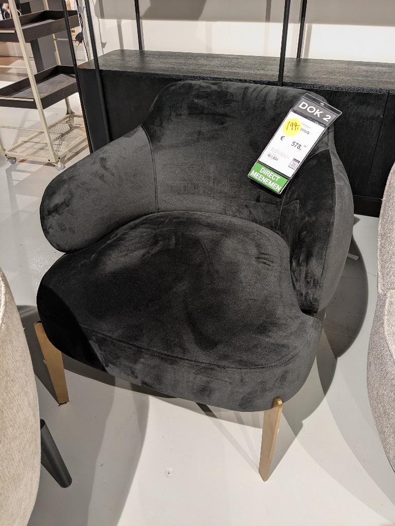 NIEUWE RICHMOND VELVET FAUTEUIL VOOR ABSOLUTE SPOTPRIJS, Ophalen, MODERN, Nieuw, 75 tot 100 cm