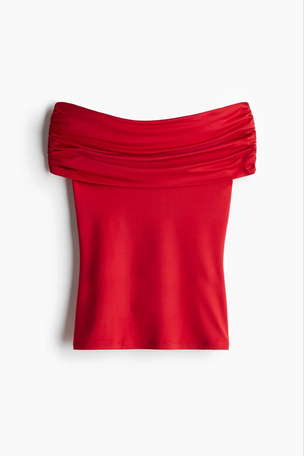 Rode off-shoulder top van Amisu, maat S, Ophalen of Verzenden, Zo goed als nieuw, Lange mouw, Maat 36 (S)