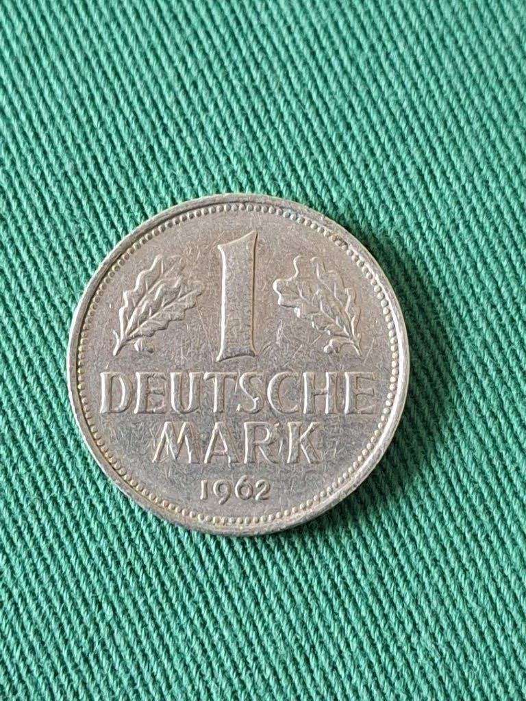munt Duitsland/BRD 1 mark 1962F, Ophalen of Verzenden, Duitsland, Losse munt