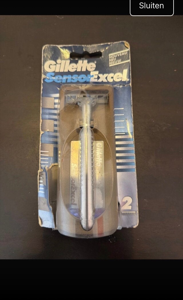 Gillette sensor excel, Ophalen of Verzenden, Zo goed als nieuw, Gehele gezicht