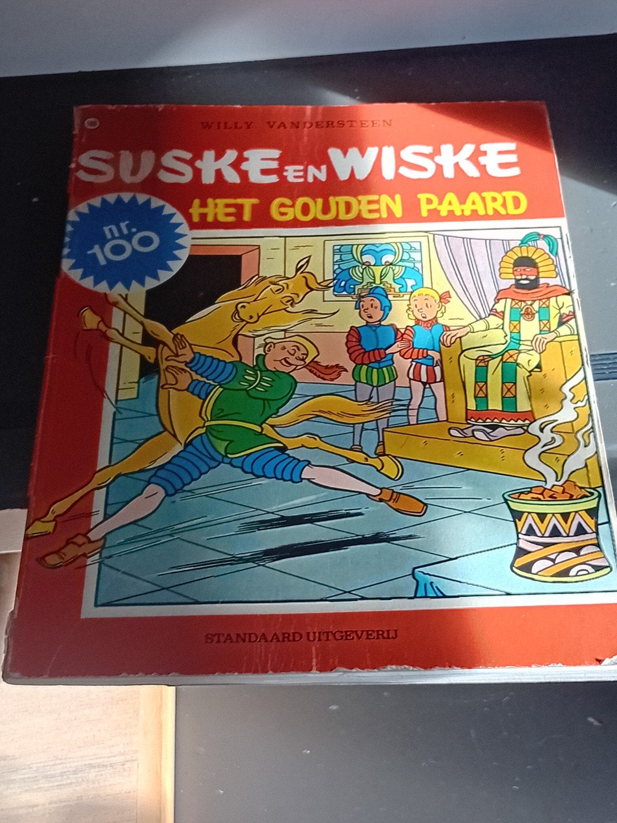 Suske en Wiske nr. 100 - Het Gouden Paard, Boeken, Eén stripboek, Ophalen of Verzenden, Gelezen, Willy Vandersteen