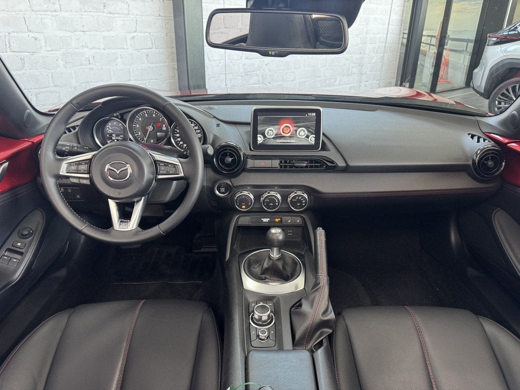 Mazda MX-5 1.5 SkyActiv-G 131 GT-M Cabrio Leder Stoelverwarm, Auto's, Mazda, Gebruikt, Zwart, 4 cilinders, Cabriolet