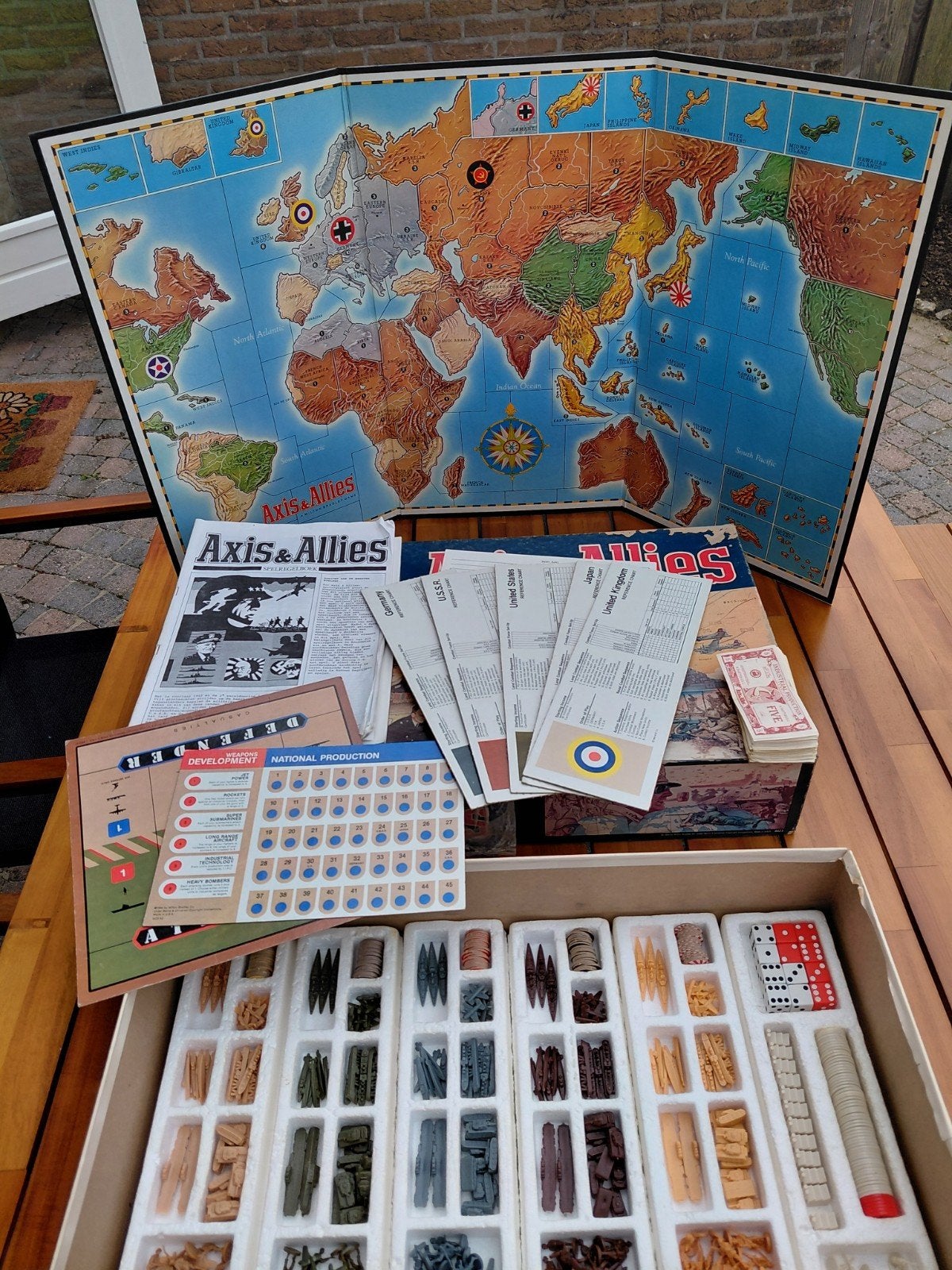 Axis & Allies Bordspel - Strategisch WOII Spel, Drie of vier spelers, Ophalen of Verzenden, Gebruikt, MB Gamemaster Series