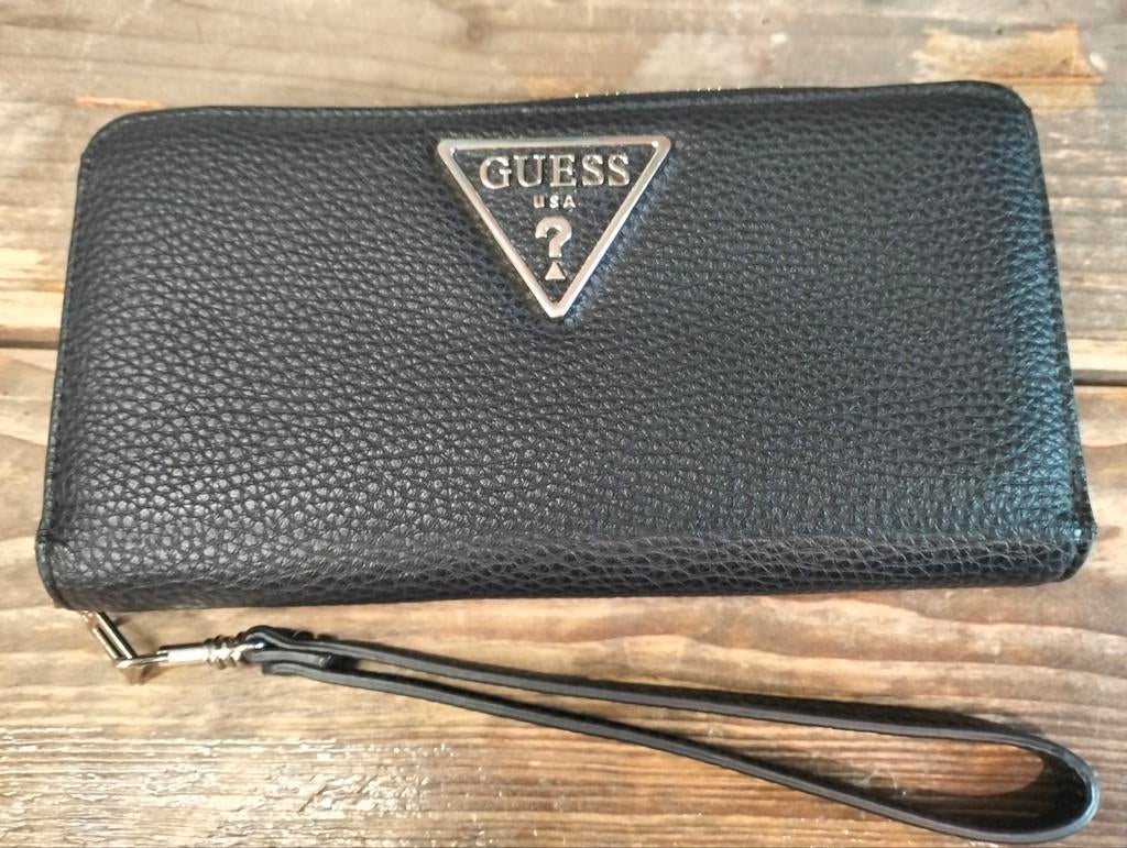 Guess portemonnee zo goed als nieuw, incl. doosje, Ophalen of Verzenden, Zo goed als nieuw, Zwart, Guess