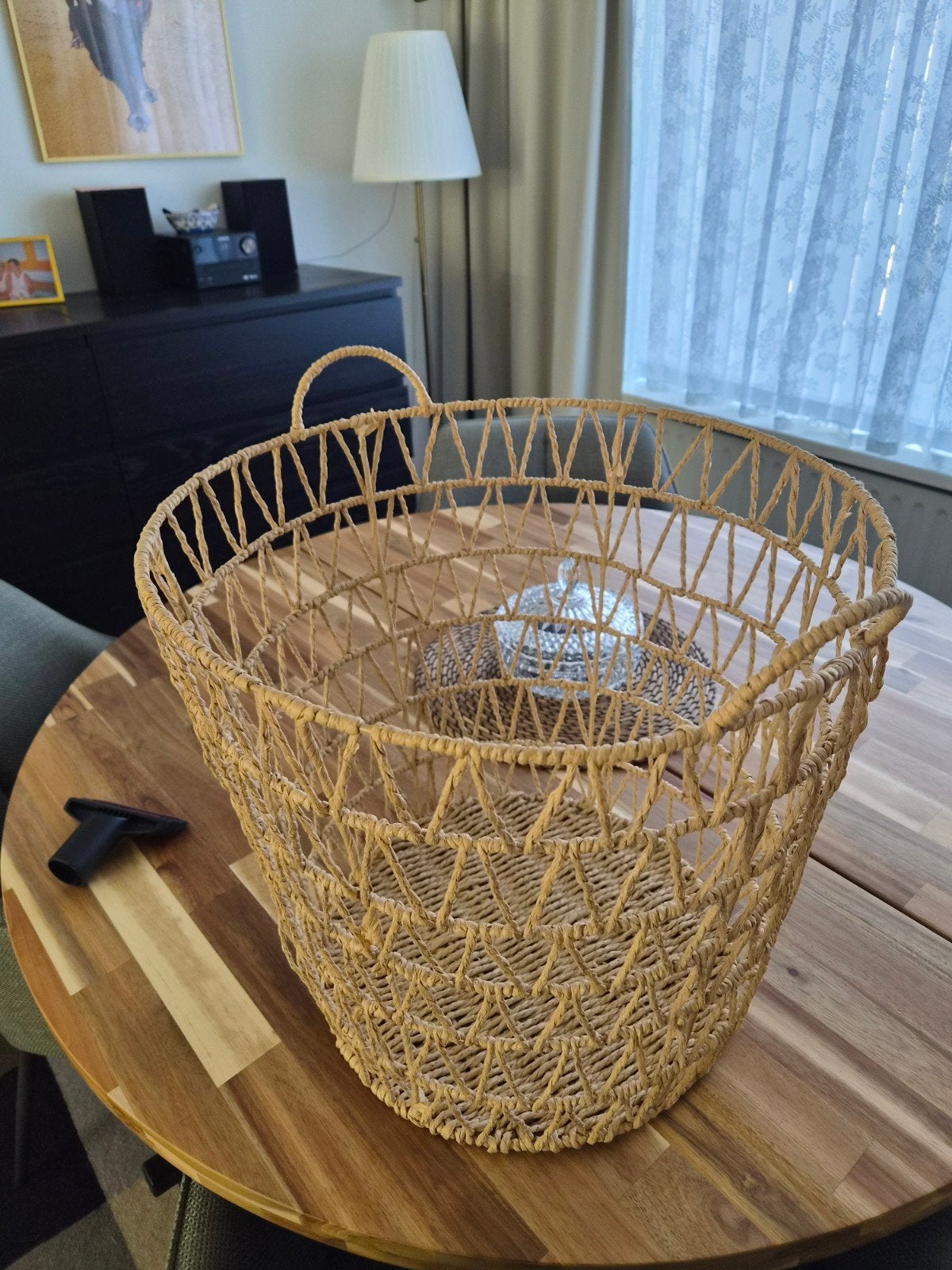 mand 40 hoog doorsnee 45 cm, Huis en Inrichting, Woonaccessoires | Schalen en Manden, Ophalen, Zo goed als nieuw, Rond, Riet