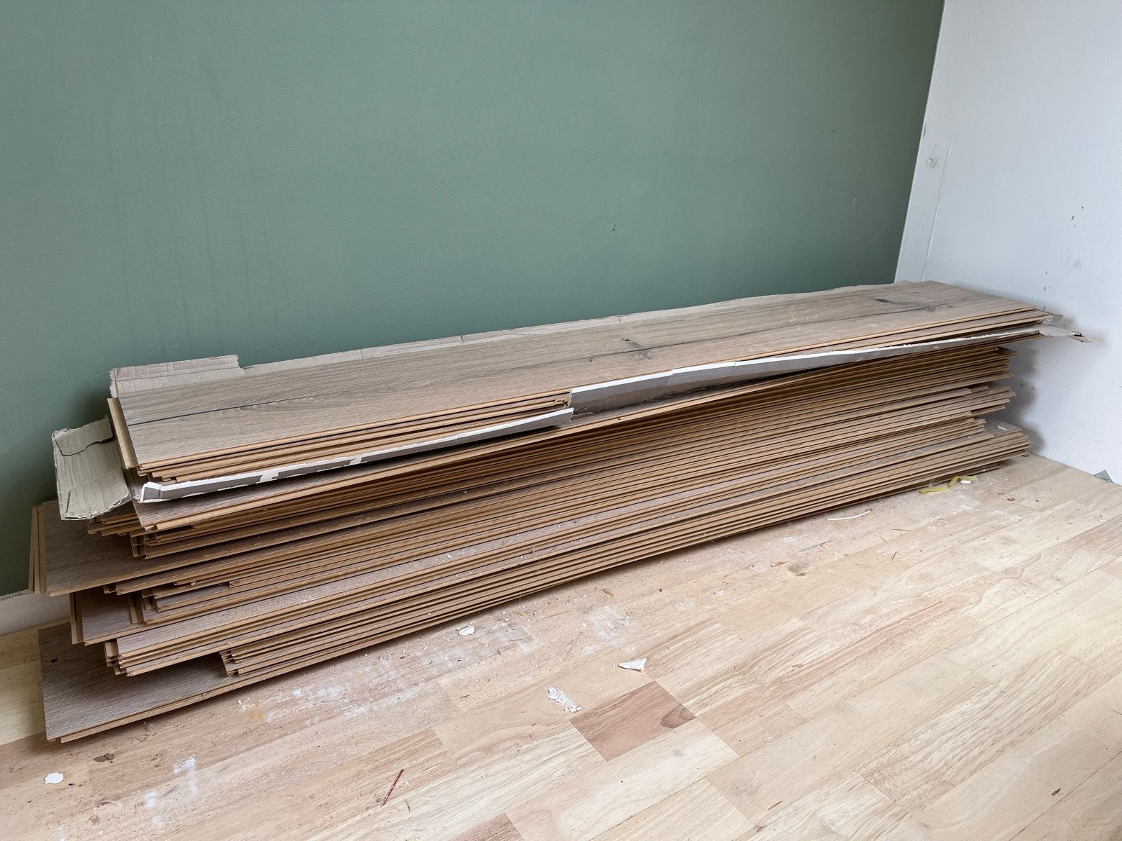 Laminaat vloerdelen - Gamma Vlak Choix (licht eiken), Ophalen, Minder dan 50 cm, Gebruikt, 100 tot 150 cm