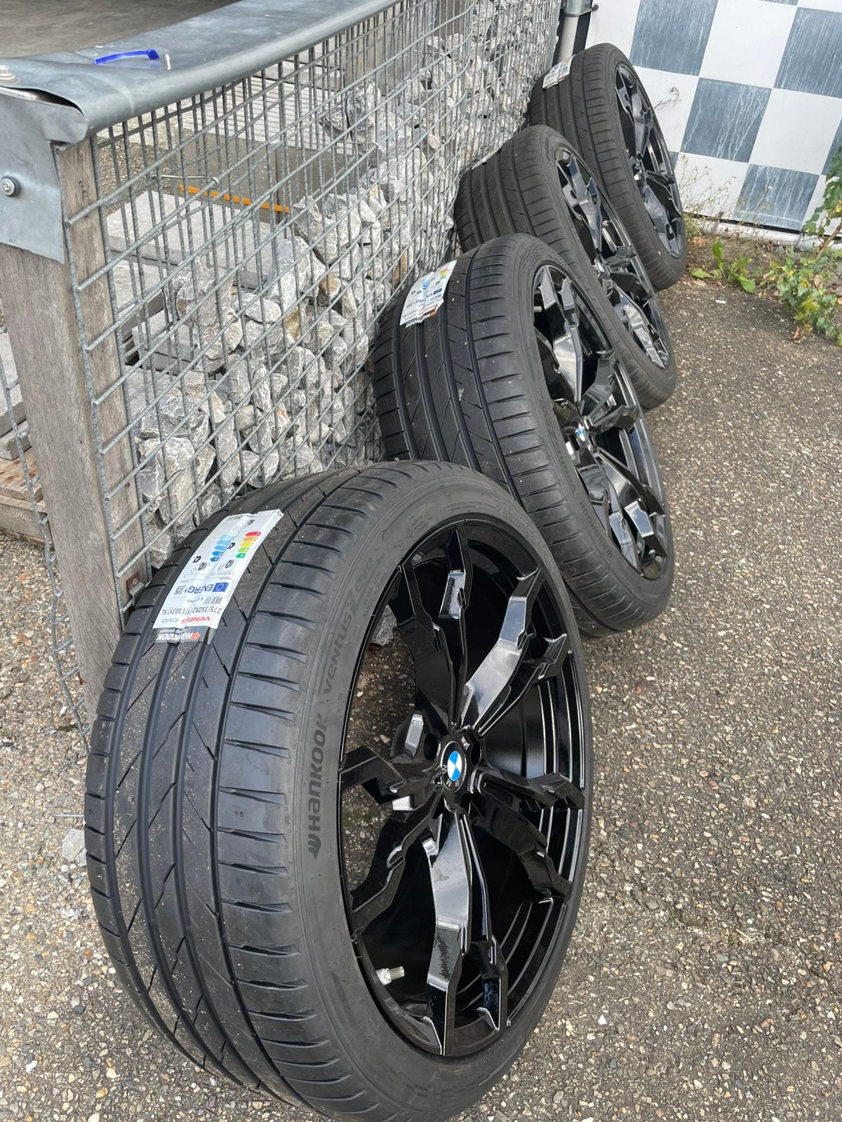 21 inch BMW M X3 X4 velgen 5x112 + hankook zomerbanden, Banden en Velgen, Nieuw, Terreinwagen, Zomerbanden