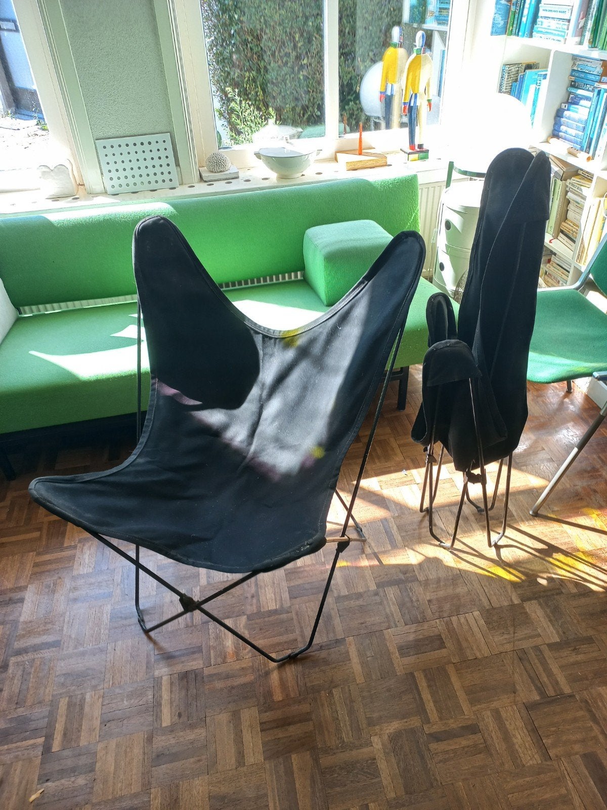 vintage vlinderstoel BKF Hardoy, Antiek en Kunst, Ophalen