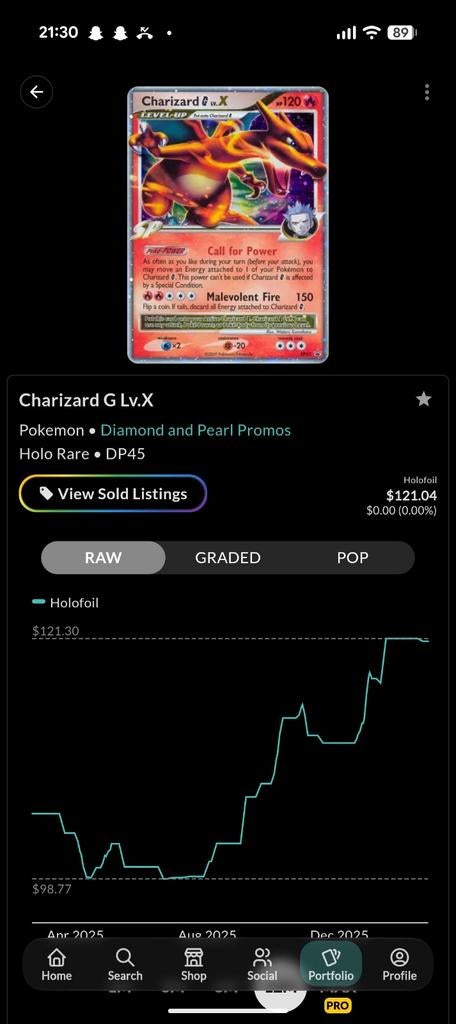 Charizard G LVL. X, Ophalen, Zo goed als nieuw, Losse kaart, Foil
