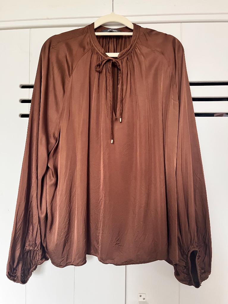 stijlvol! MOS MOSH blouse Koa - one size, MOS MOSH, Bruin, Maat 42/44 (L), Ophalen of Verzenden