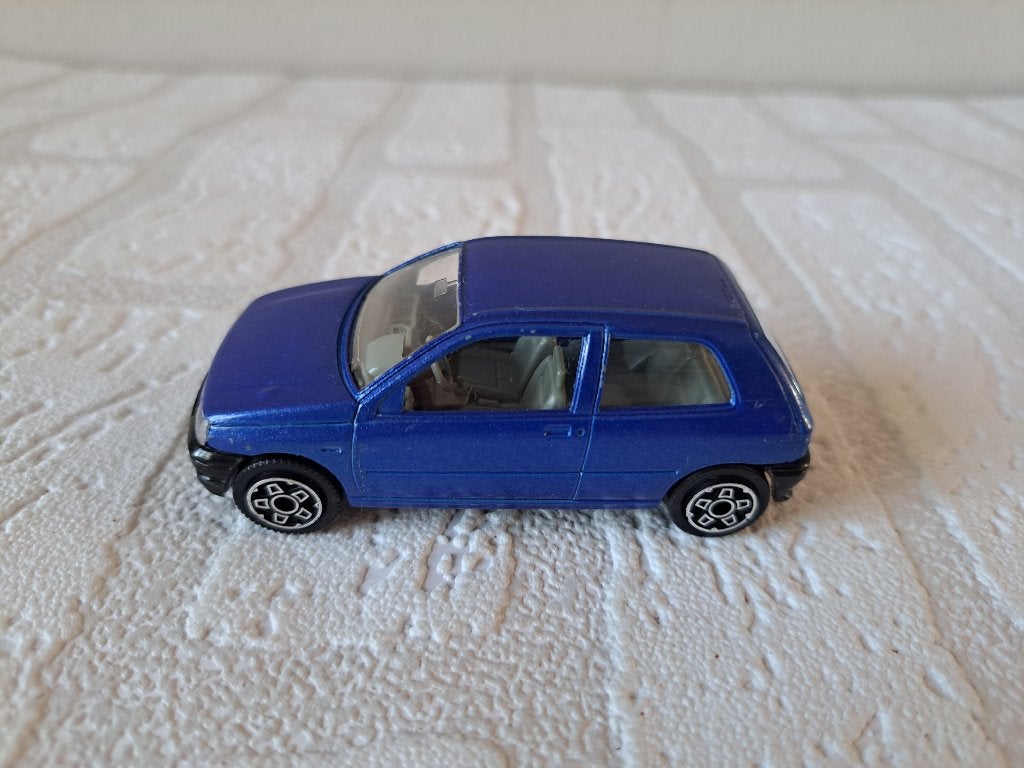 Renault Clio MK1 1991 Modelauto 1:43 Blauw Bburago, Ophalen of Verzenden, Gebruikt, Auto, Overige merken