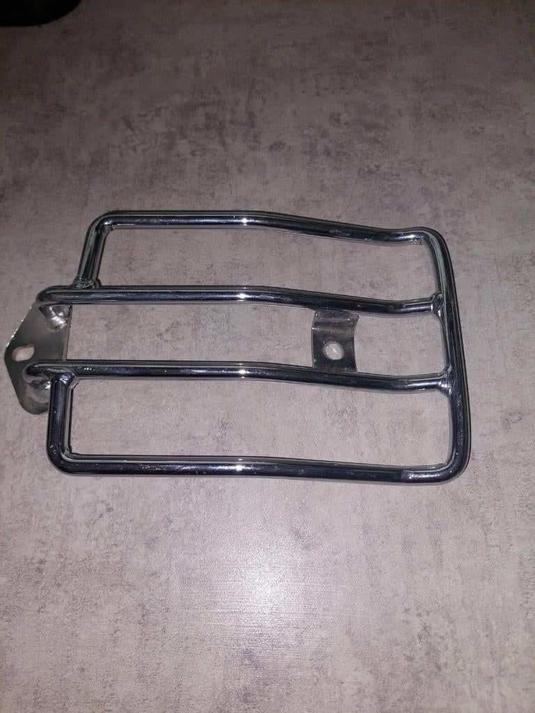 Chromen bagagerekje voor motor of scooter, Ophalen of Verzenden, Gebruikt