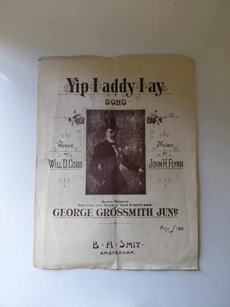 Oud bladmuziek Yip-I-addy-I-ay van John H Flynn, Ophalen of Verzenden, Gebruikt, Artiest of Componist, Populair