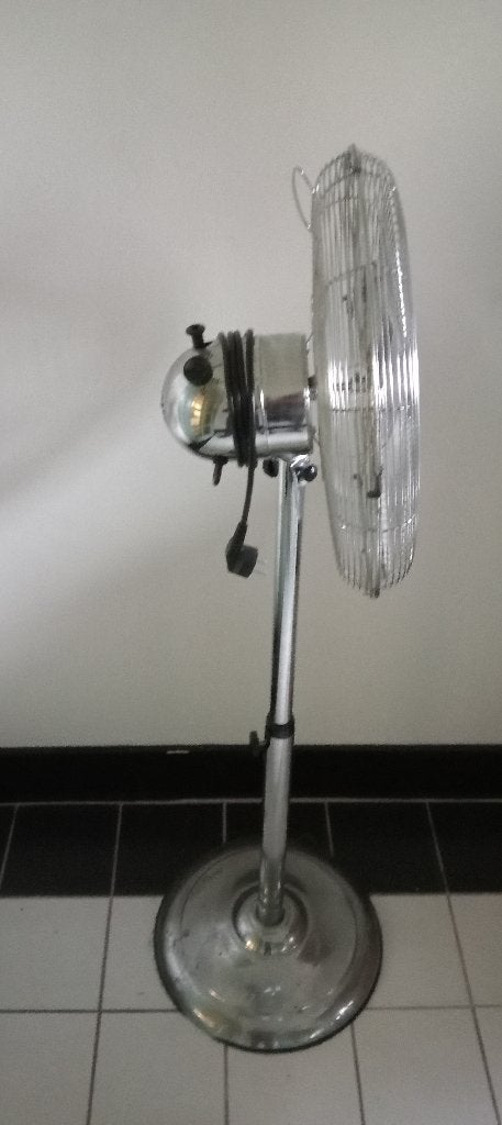 Bestron staande ventilator 50 W/230 V, Ø 45 cm, RVS te koop, Ophalen, Zo goed als nieuw, Statiefventilator