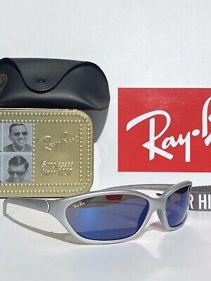Nieuwe Ray-Ban wrapped zonnebril RB4011 Glider blauw spiegel, Zonnebril, Luxottica, Nieuw, Ophalen of Verzenden