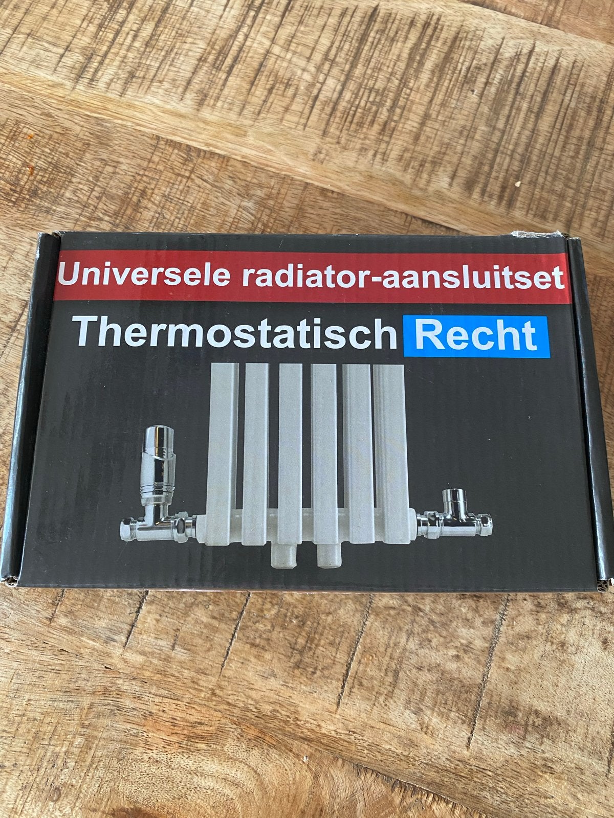Universele radiator-aansluitset Thermostatisch Recht, Ophalen, Nieuw, Radiator