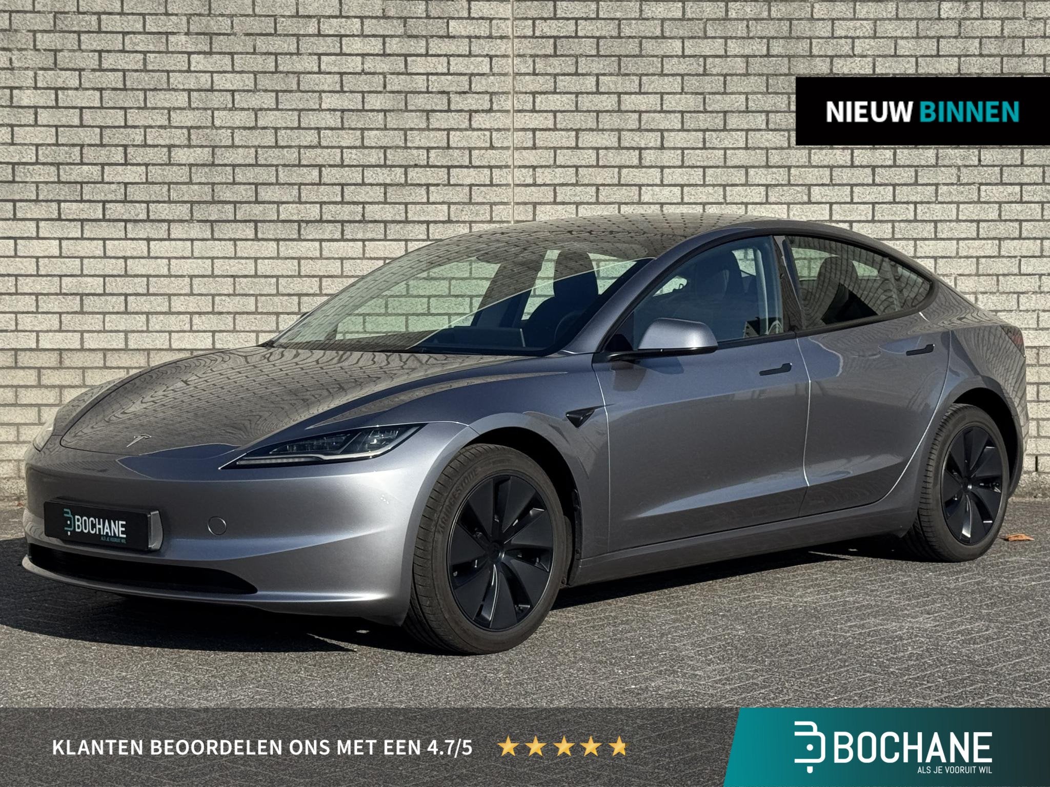 Tesla Model 3 RWD 60 kWh | Stoelverwarming + Verkoeling | St, Auto's, Gebruikt, Huisgarantie, 375 min, Origineel Nederlands