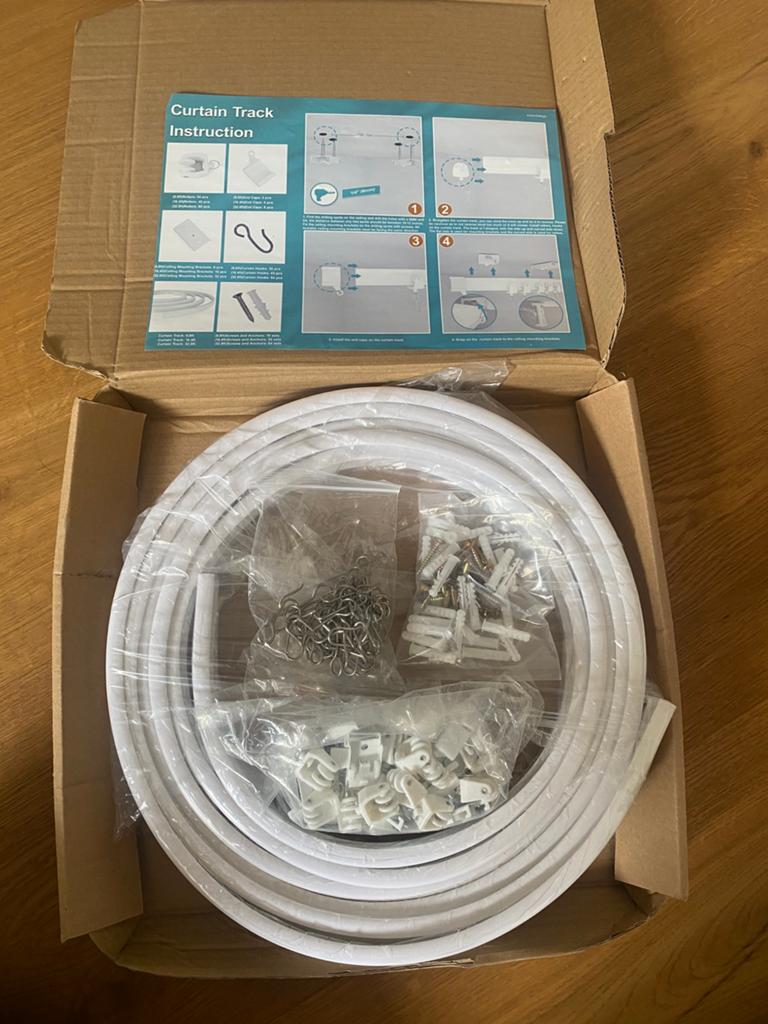 Flexible Ceiling Curtain Track, New, Huis en Inrichting, Ophalen, Nieuw, Wit