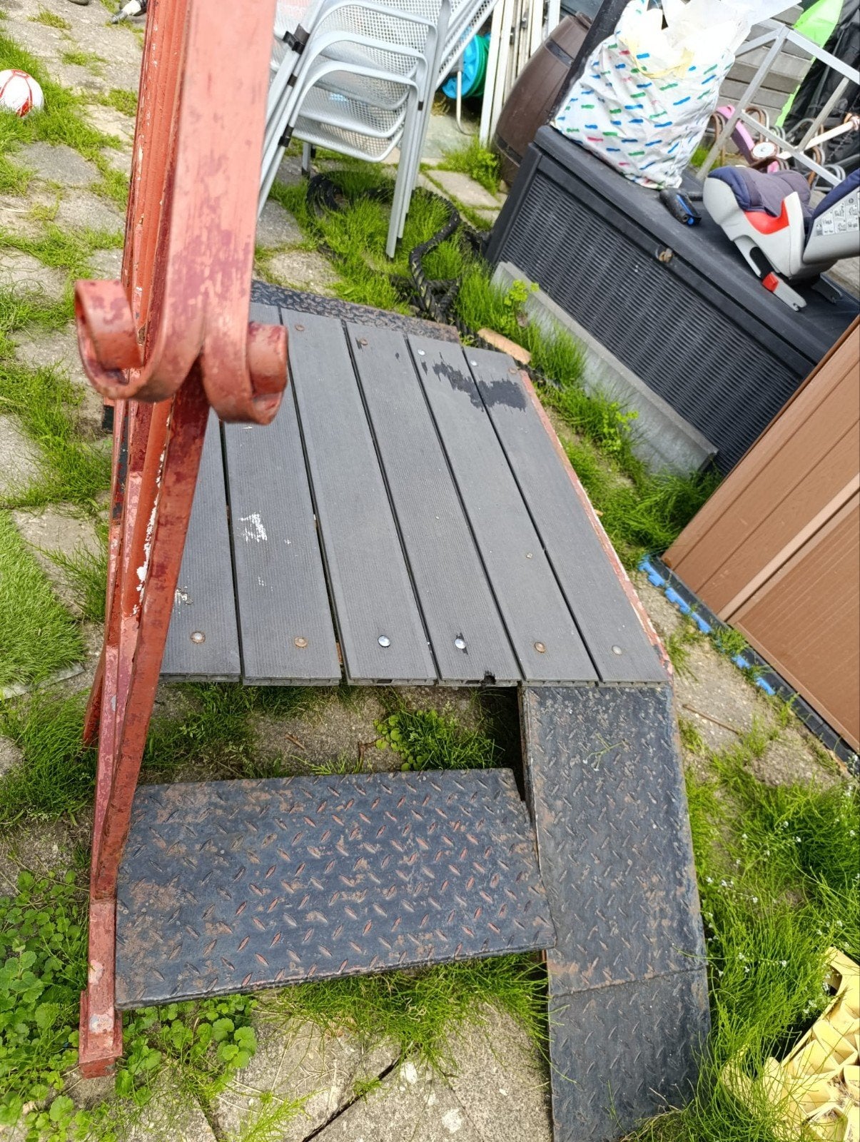 Robuuste trap voor stacaravan, Caravans en Kamperen, Ophalen