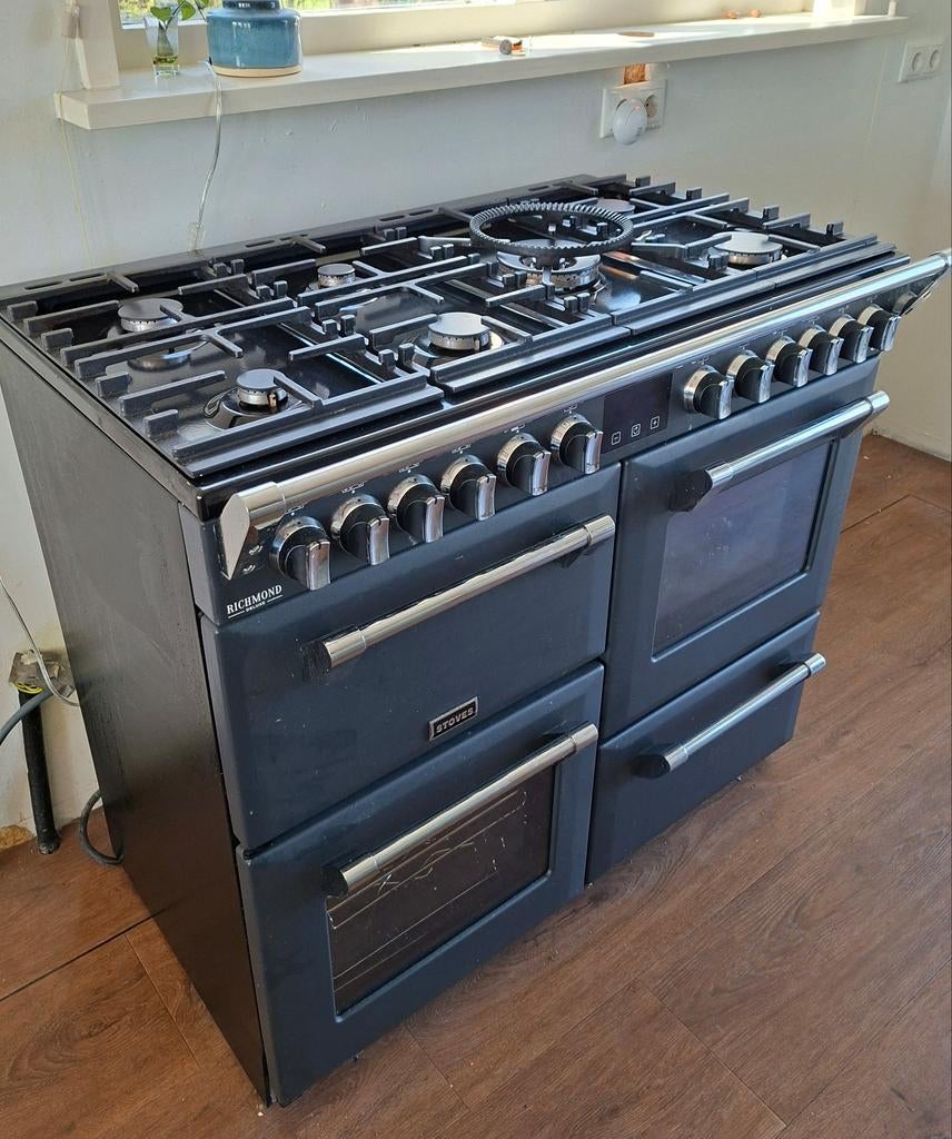 Richmond 1000 deluxe stoves fornuis 4 ovens 7 pits, Gebruikt, Warmhoudplaat, 60 cm of meer, Ophalen of Verzenden