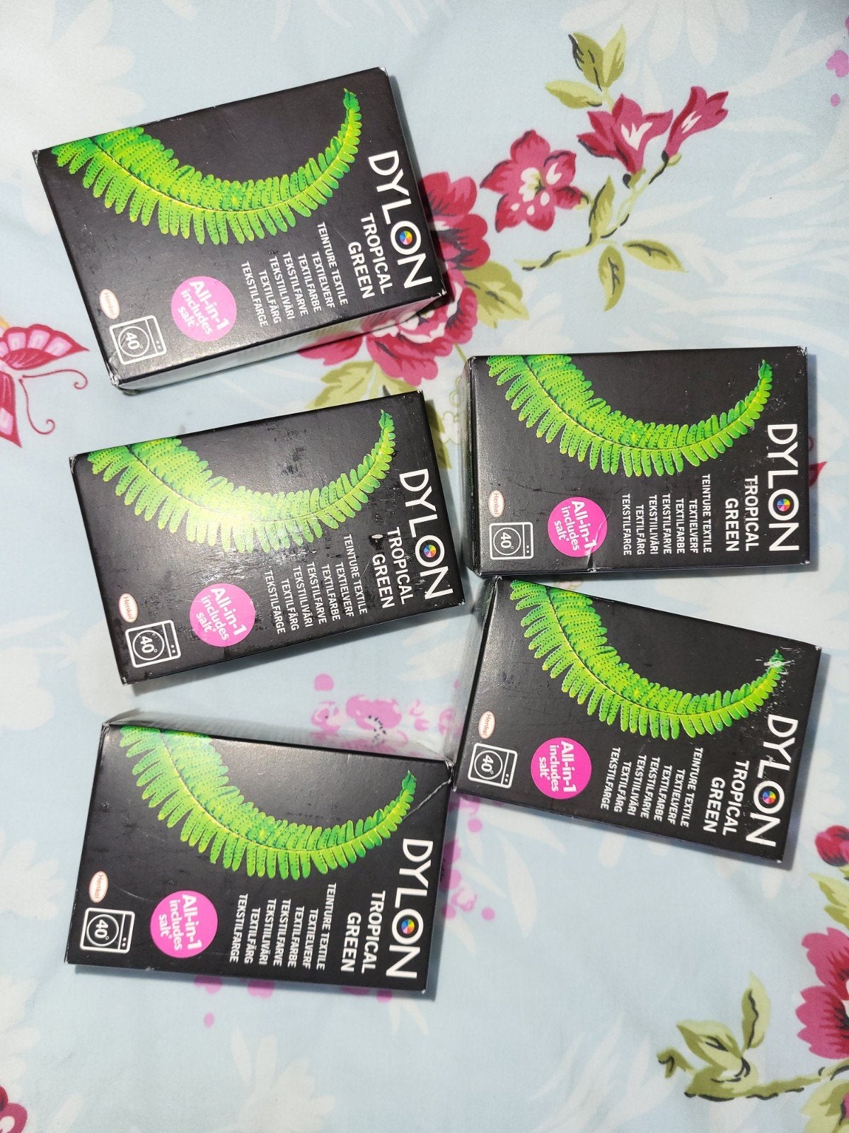 Dylon Textielverf Tropical Green (5 stuks), Ophalen of Verzenden, Nieuw, Overige typen