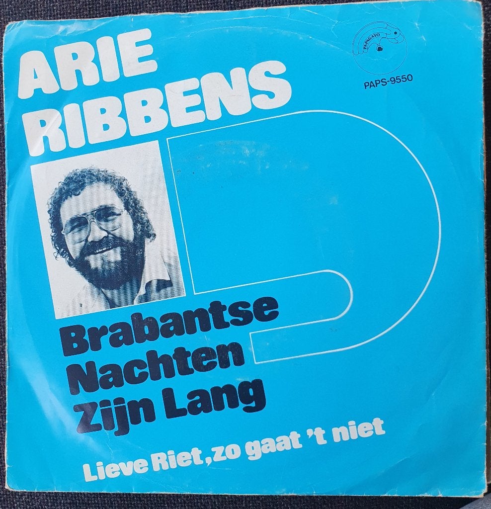Arie Ribbens - Brabantse Nachten Zijn Lang, Gebruikt, Verzenden, 7 inch, Fotohoes