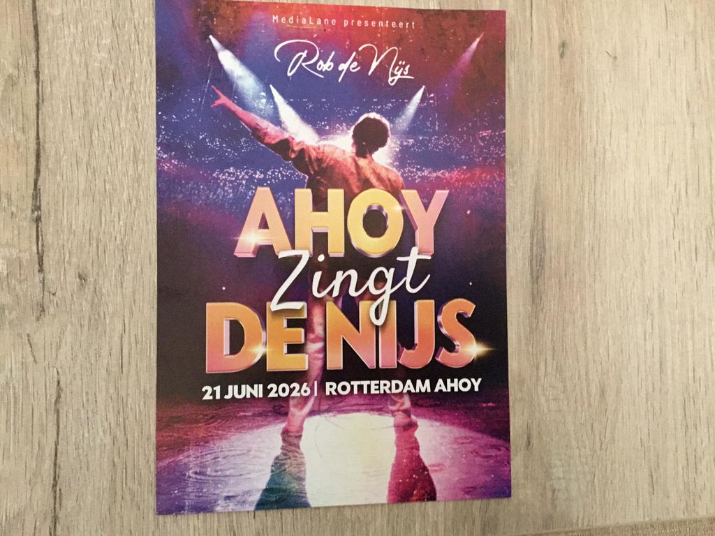 Tickets Ahoy zingt de Nijs, Tickets en Kaartjes, Concerten | Pop, Twee personen