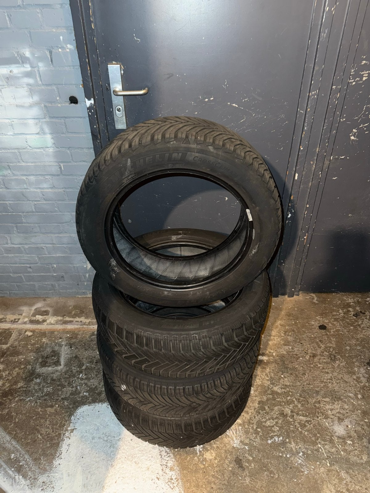Set van 4 Michelin banden 195/55 R16, Ophalen, Gebruikt, 16 inch, All Season