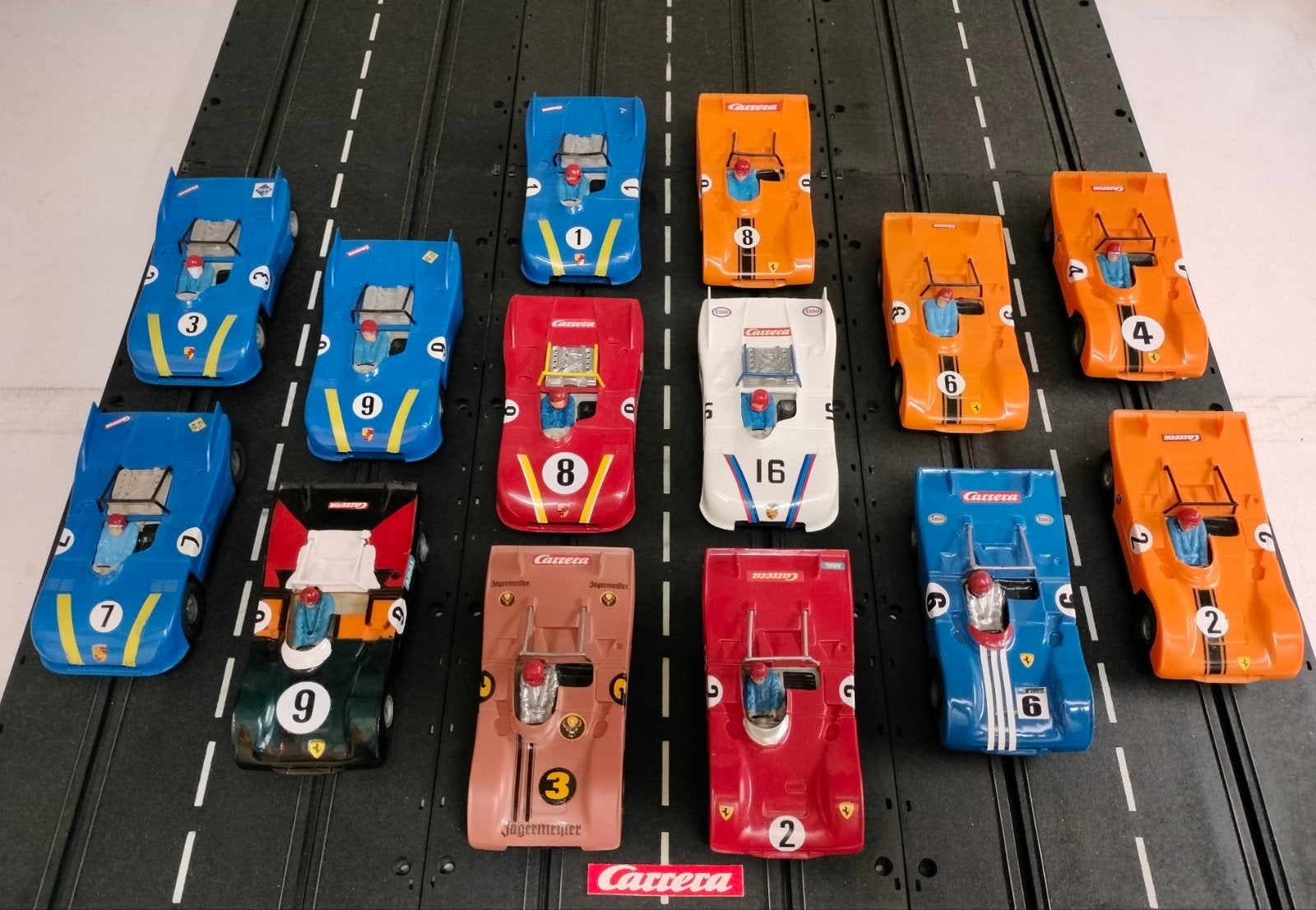 Carrera Universal racebaan raceautos Ferrari / Porsche wagen, Ophalen of Verzenden, Elektrisch, Carrera